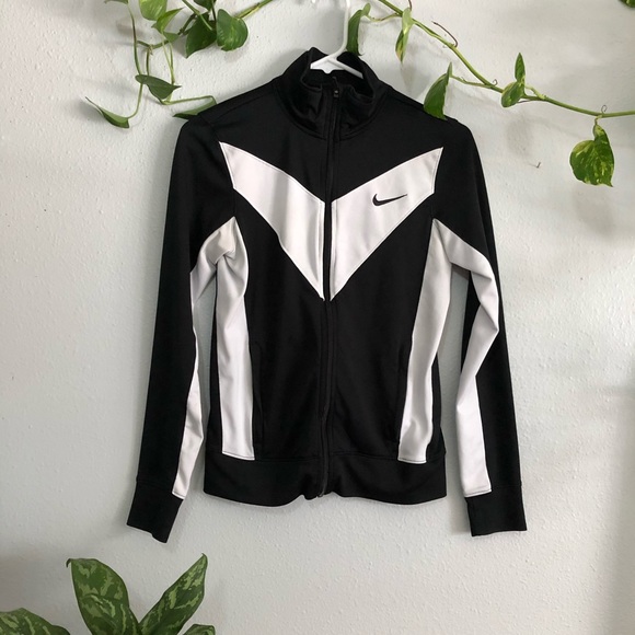 Nike Jackets & Blazers - Black and white Nike workout sweater
